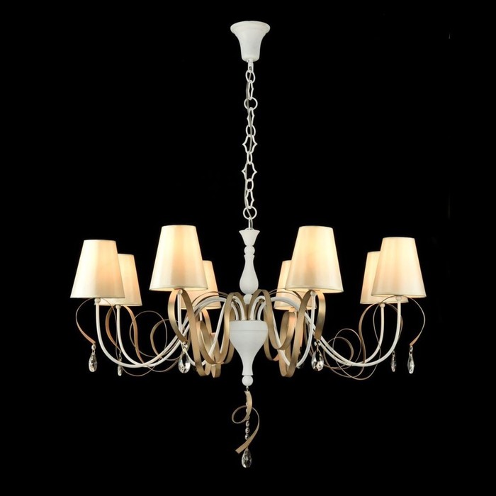 Люстра подвесная Intreccio 8x40W E14 белый 100x100x67см