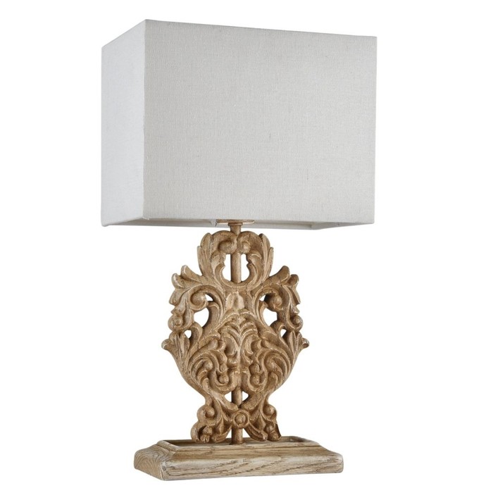 Настольная лампа Cipresso 1x40W E14 дуб антик 25x16x40см