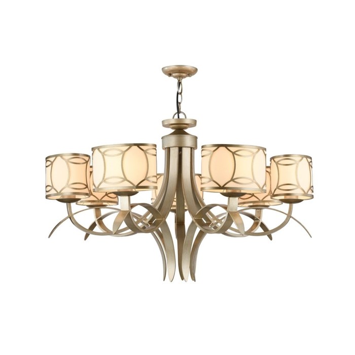 Люстра подвесная Fibi 7x40W E14 кварцевое золото 84,5x84,5x53,6см