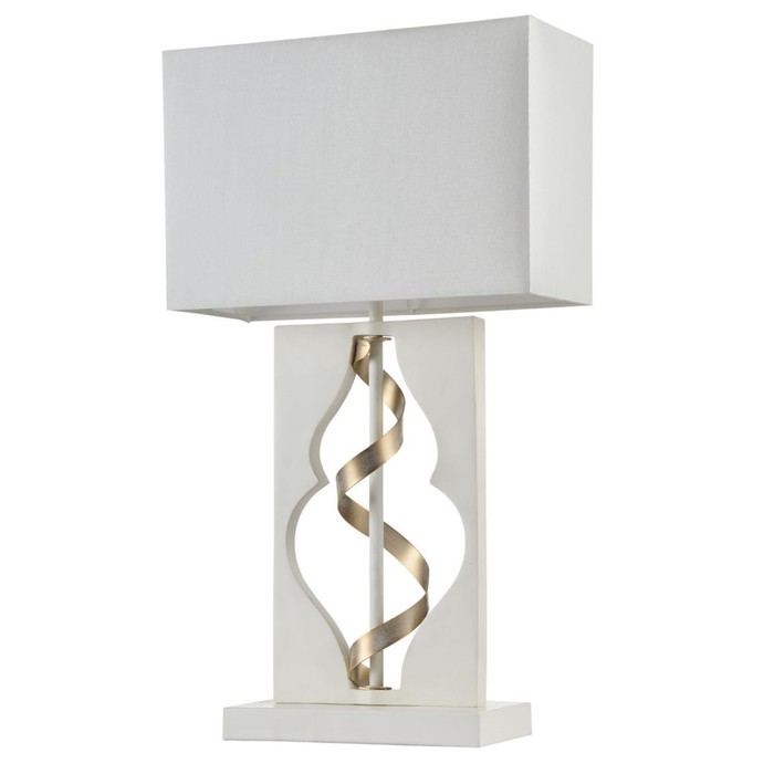 Настольная лампа Intreccio 1x40W E14 белый 26x11x45см