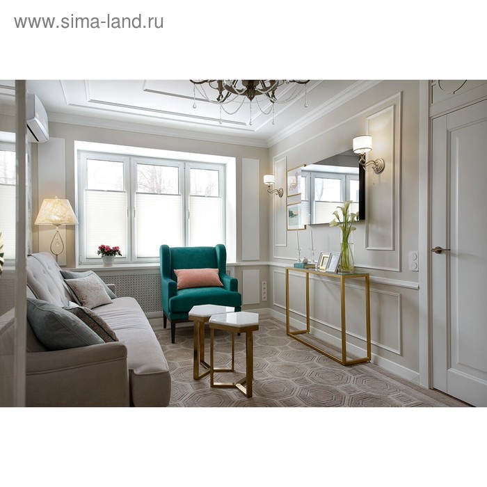 

Бра Fiore 1x40W E14, античное золото 15x26,2x35,8 см