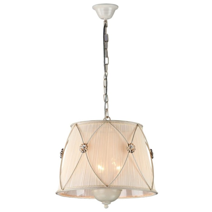 Светильник Lea 3x40Вт E14 белое золото 40x40x37см