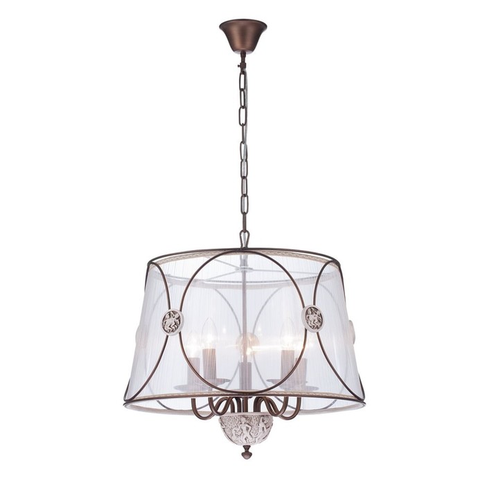 Светильник Letizia 5x40Вт E14 бронза 53x53x44см