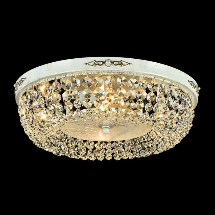 Люстра потолочная Garda 4x60W E14 кремовое золото 45x45x12,8см