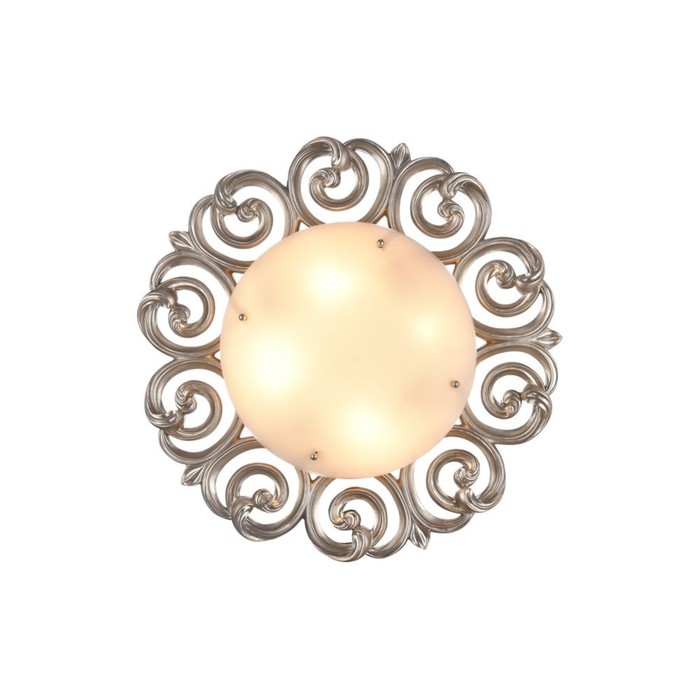 Люстра потолочная Lantana 4x40W E14 жемчужное золото 55,5x55,5x9,5см