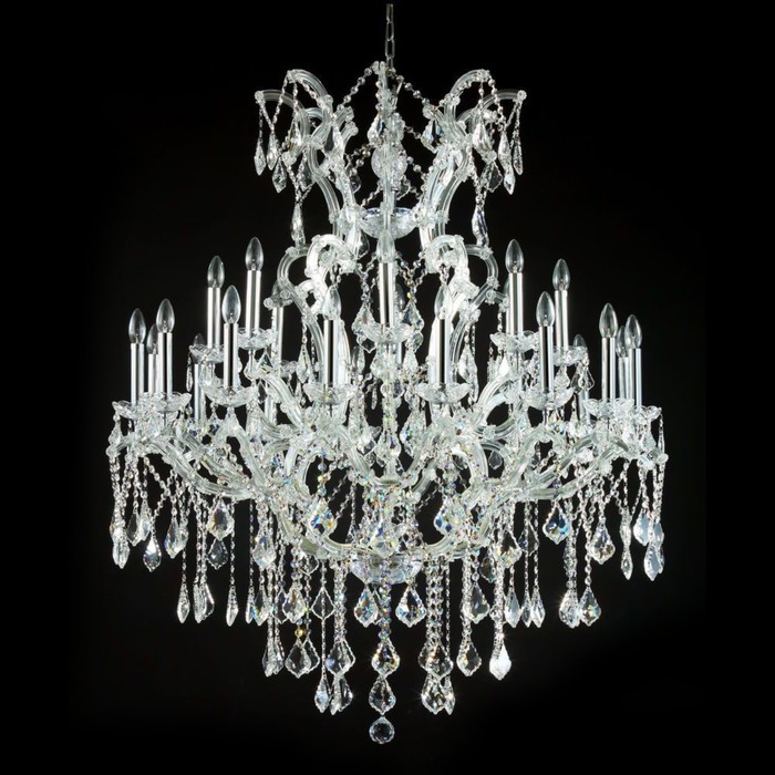 Люстра подвесная Inverno 25x40W E14 серебро 110x110x127см