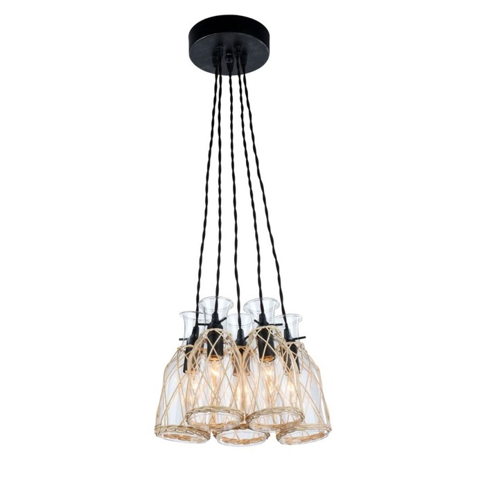 Подвес Rappe 5x40W E14 черный 32x32x23см