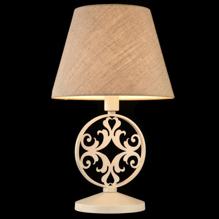 Настольная лампа Rustika 1x40W E27 кремовое золото 35x35x58см