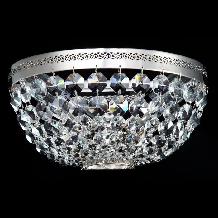 Люстра потолочная Ottilia 2x60W E14 никель 25x13x13см