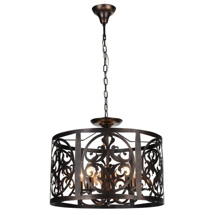 Светильник Rustika 5x60Вт E14 коричневый 50x50x39см