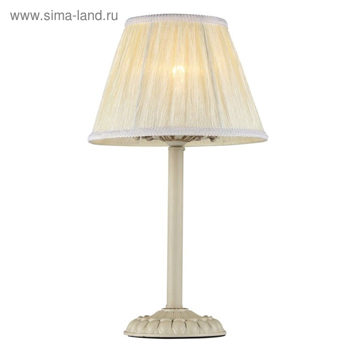 фото Настольная лампа olivia 1x40w e14 слоновая кость 22x22x38см maytoni