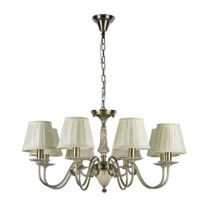 Люстра подвесная Battista 8x40W E14 бронза 80x80x0см