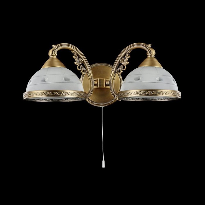 Бра Bristol 2x60W E27 латунь 40x19x15,5см