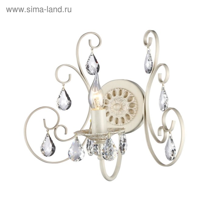 

Бра Princess 1x60W E14, кремовое золото 36x21x31 см
