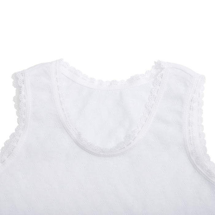 Комплект для девочки 124, цвет белый, рост 86 см