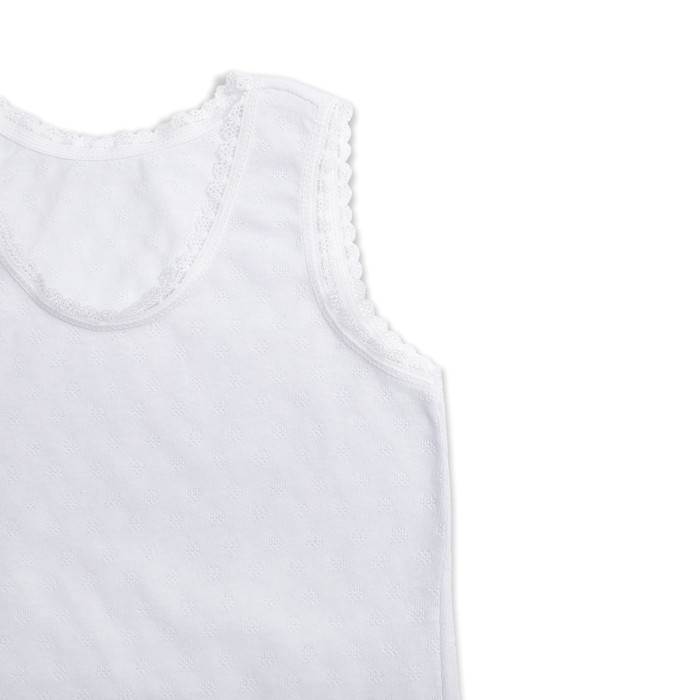 Комплект для девочки 124, цвет белый, рост 86 см