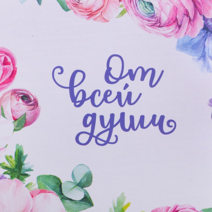 Подарочная коробочка под кулон/серьги/кольцо «Цветочная фантазия», 7 х 9 х 2,8 см