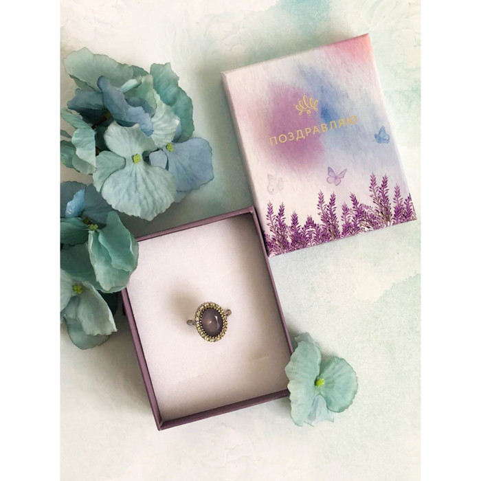 Подарочная коробочка под кулон/серьги/кольцо с тиснением«Яркий букет», 7 х 9 х 2,8 см