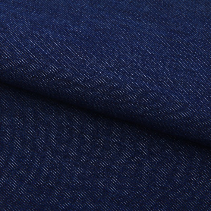 Ткань для пэчворка мягкая джинса тёмно‒синяя, 47 х 50 см