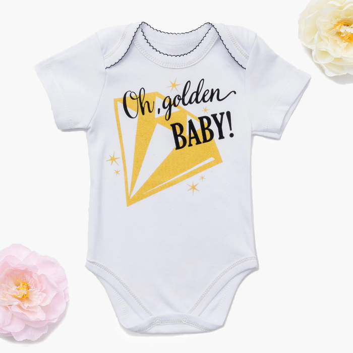 Боди детское Крошка Я "Golden baby" рост 74-80см (9-12мес)