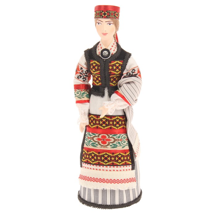 Сувенирная кукла "Женский традиционный литовский костюм кон.19-нач. 20 в."