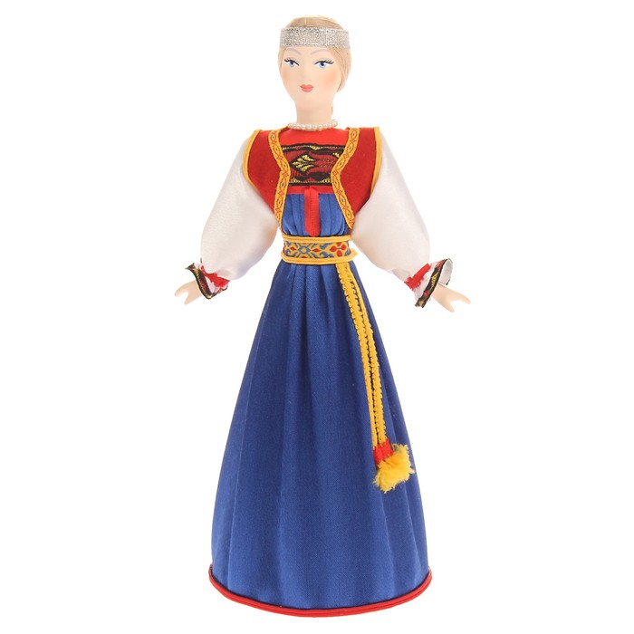 Сувенирная кукла "Кайса в праздничном финском костюме"
