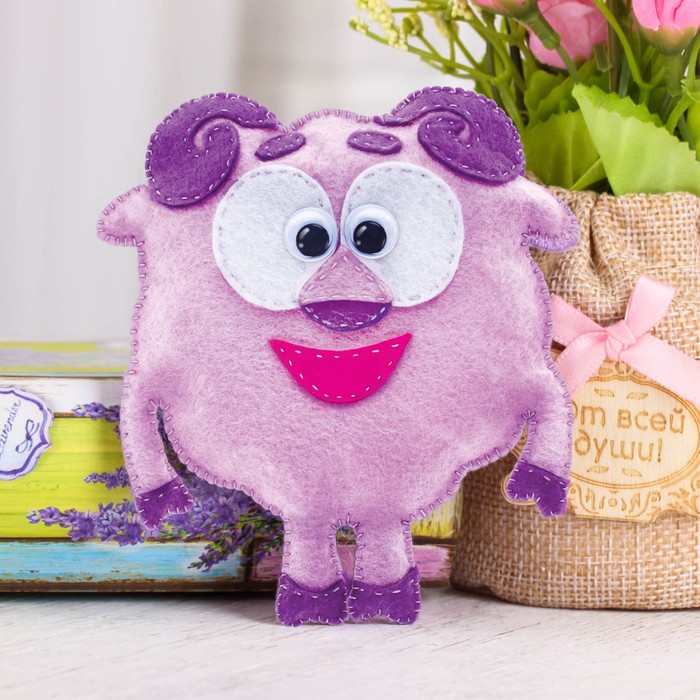 Игрушка из фетра своими руками СМЕШАРИКИ "Бараш"