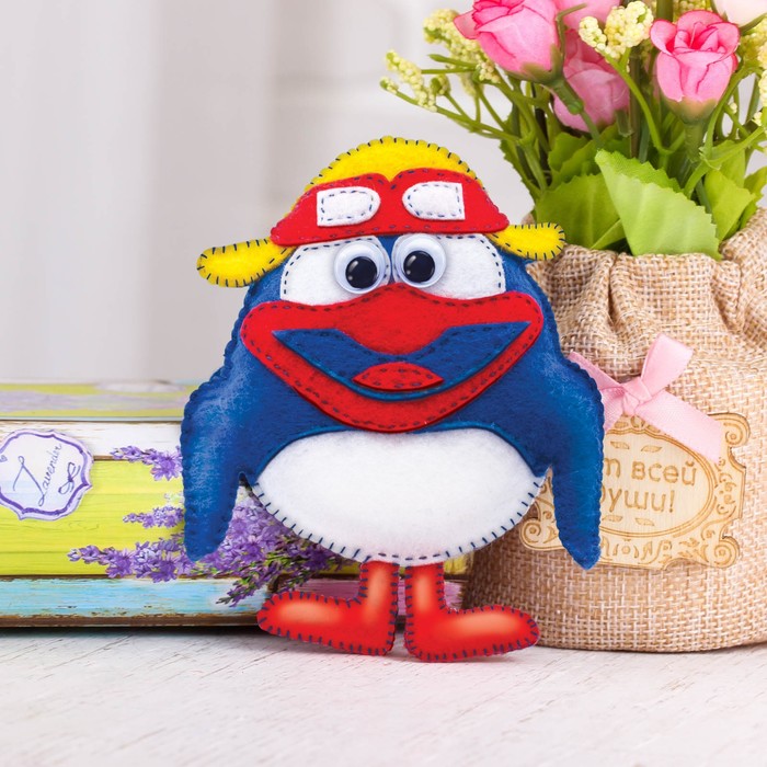 Игрушка из фетра своими руками СМЕШАРИКИ "Пин"