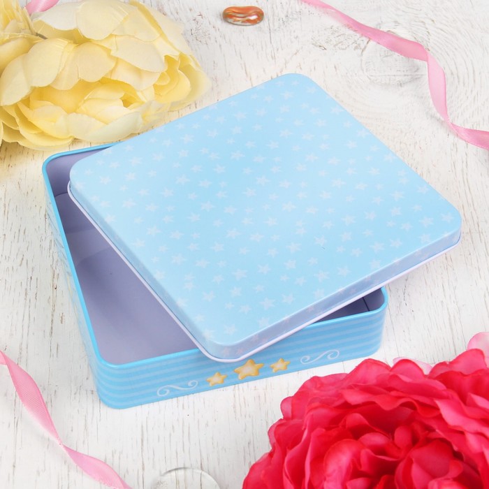 Алмазная мозаика на шкатулке "Перо", 14 х 14 см