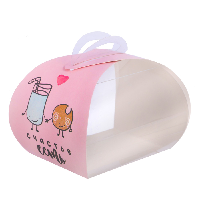 Коробочка под десерт «Счастье есть» , 8 х 14 х 9 см