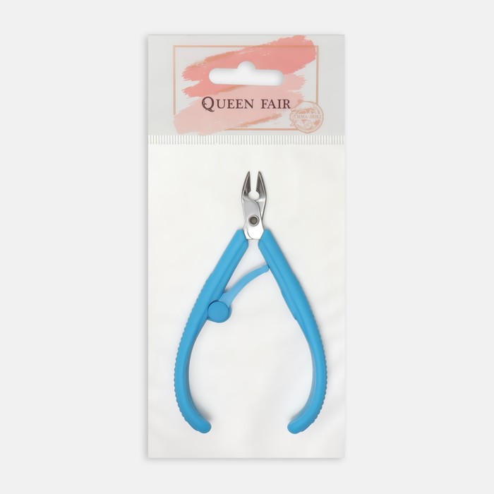 Кусачки маникюрные, одинарная пружина, 11см, рабочая область-8мм, цвет МИКС