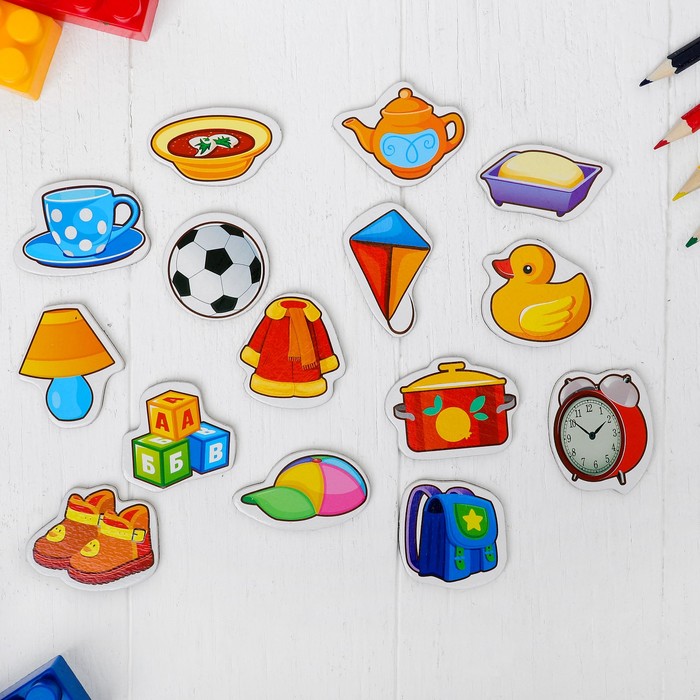 Набор развивающих магнитов "Мой дом", 15 шт.