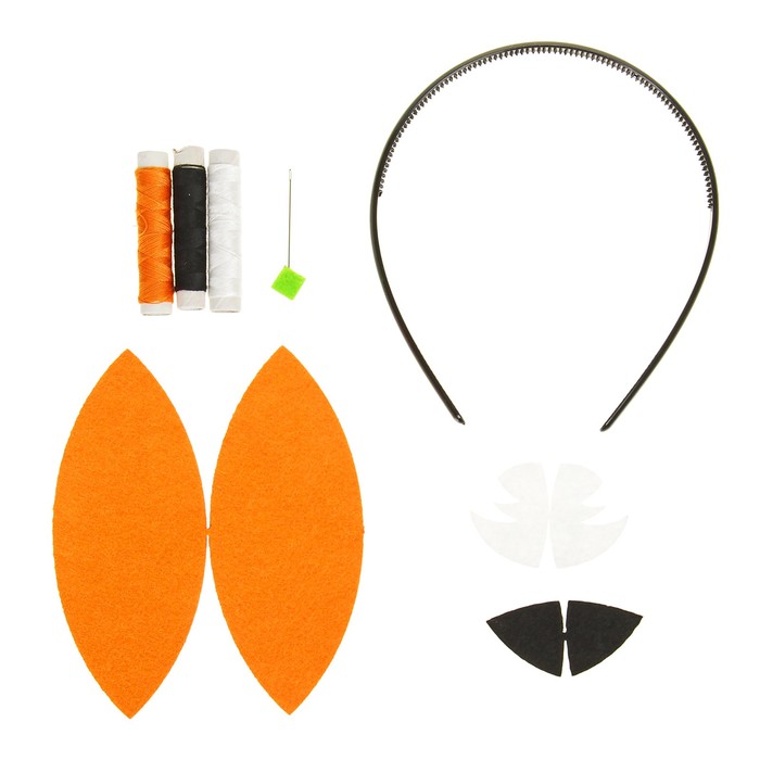 Набор для творчества - создай ободок из фетра "Ушки лисички"