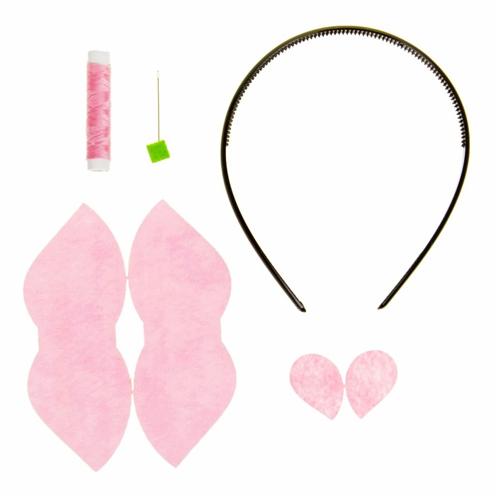 Набор для творчества - создай ободок из фетра "Ушки поросёнка"