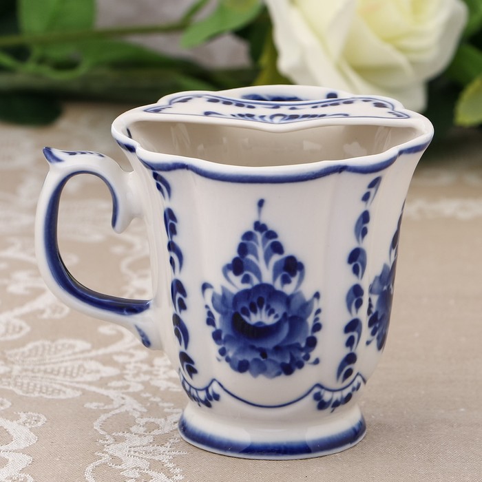 Кружка «Иван», H=10 см, 0,27 л, гжель