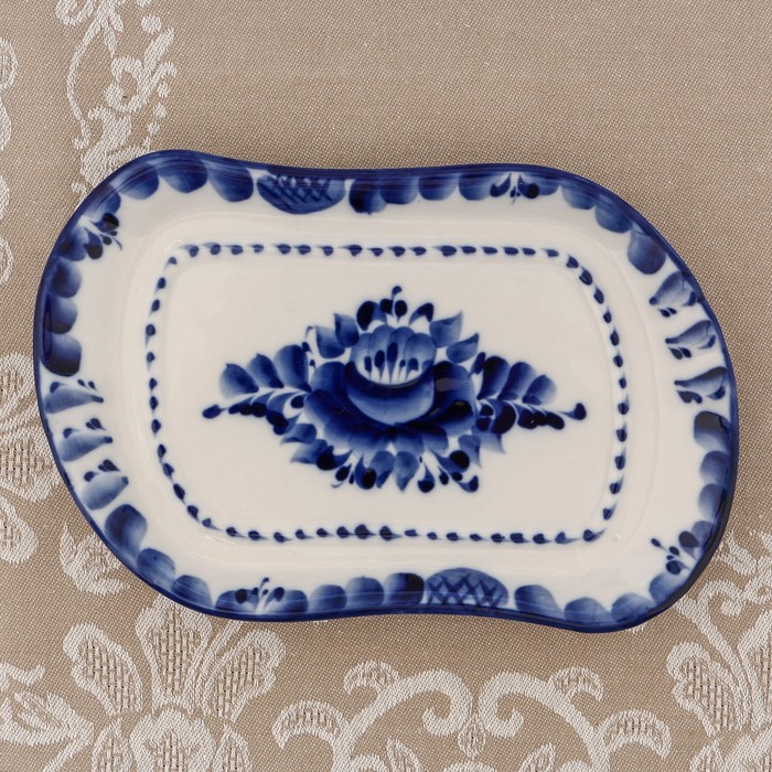 Маслёнка «Курочка Ряба», гжель