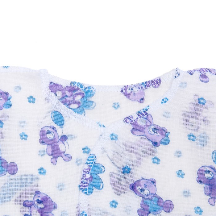 Распашонка для мальчика, цвет микс, на запАхе, рост 56 см