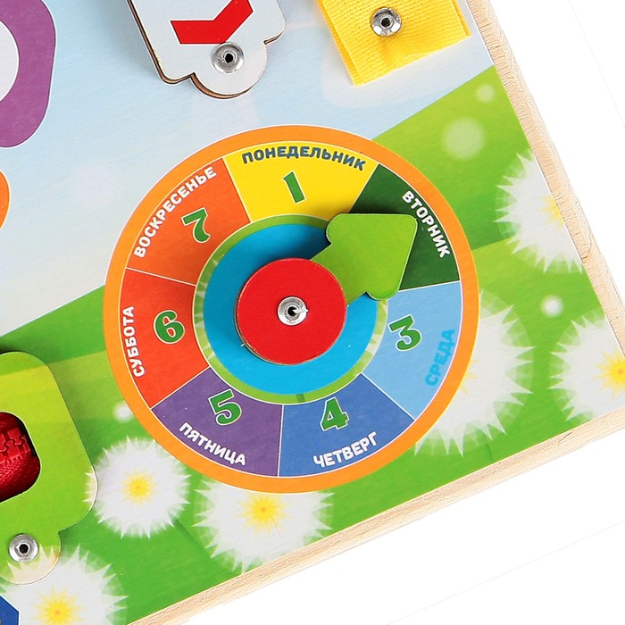 Бизиборд "Цветик", 25 х 25 см