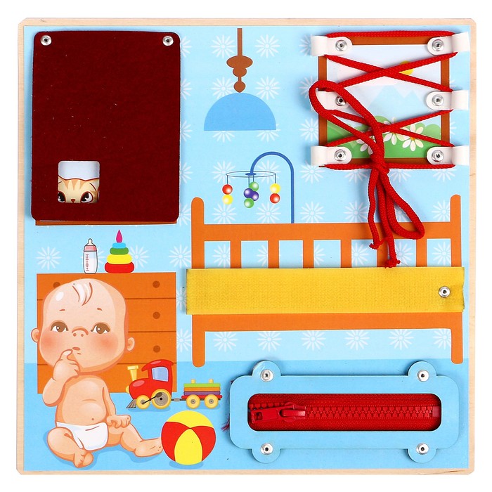 Бизиборд "Лялечка", 25 х 25 см