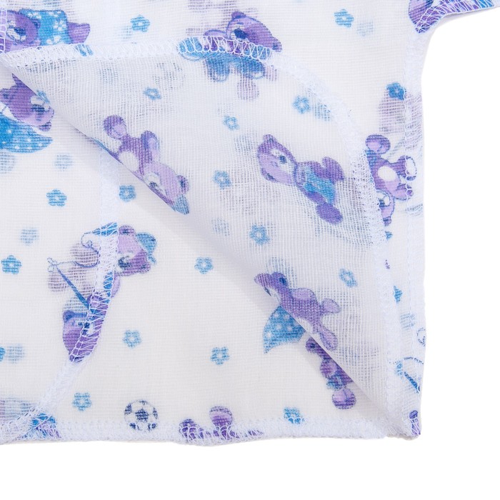 Распашонка для мальчика, цвет микс, на запАхе, рост 46-50 см