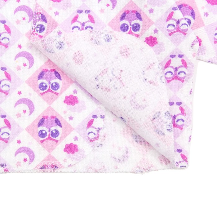 Распашонка для девочки, цвет микс, закрытые ручки, рост 50-56 см