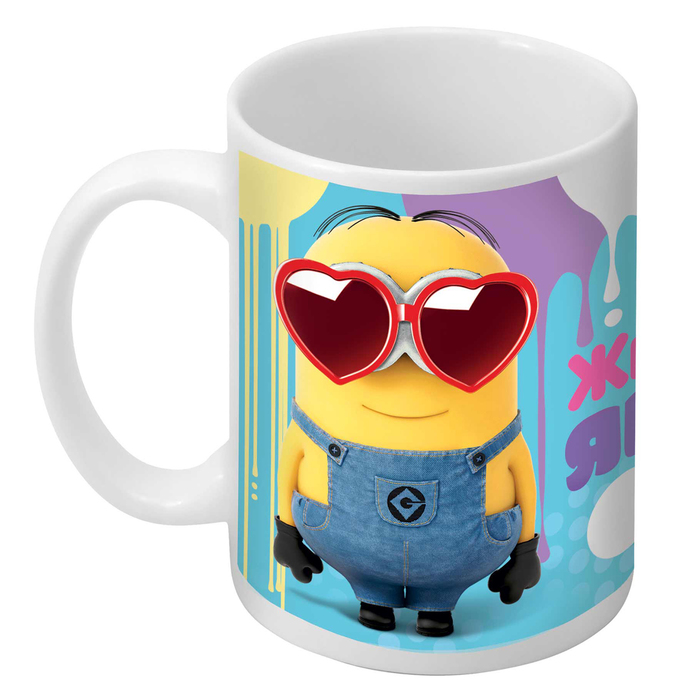 Кружка сублимация "Живи ярко" Гадкий я, 350 мл