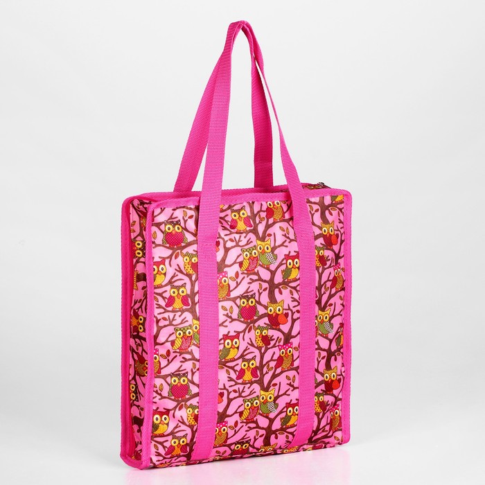 Сумка для рукоделия "Совушки на дереве"