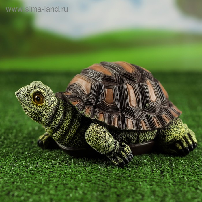 

Садовая фигура "Черепаха", коричнево-зеленая, полистоун, 13 х 20 х 25 см