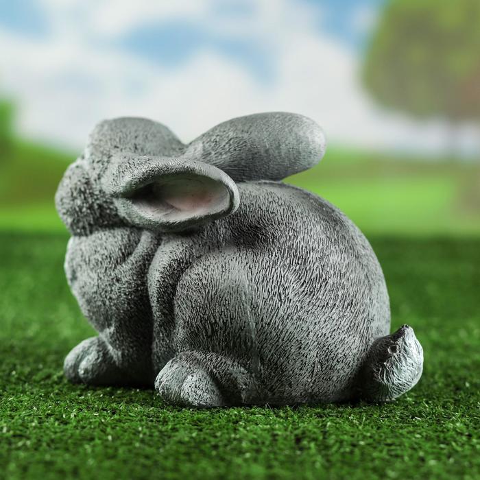 Садовая фигура "Заяц" серая 16*16*24 см