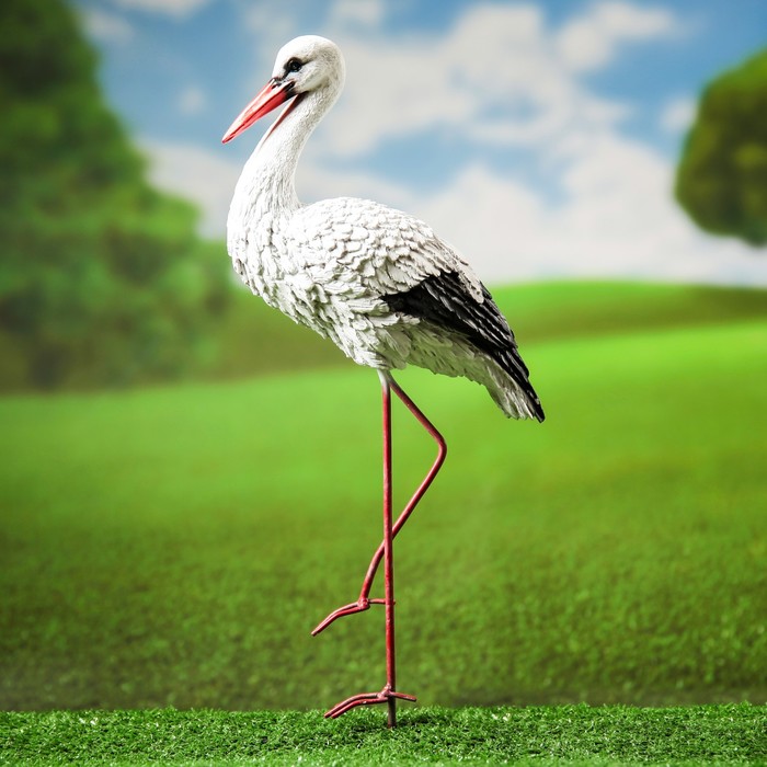 Садовая фигура "Аист малый №1" 50*10*25 см