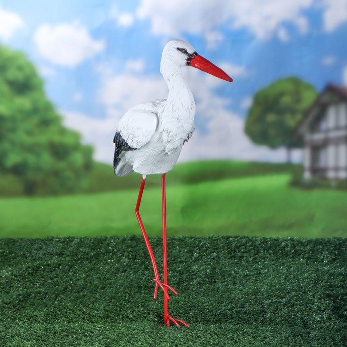 Садовая фигура "Аист малый №2" 50*10*25 см