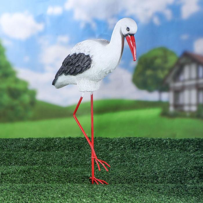 Садовая фигура "Аист малый №3" 50*10*25 см