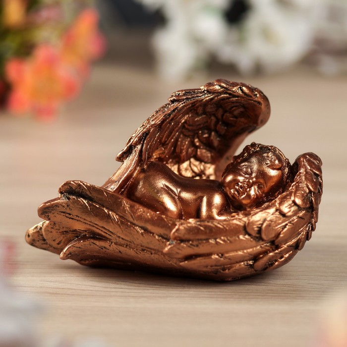 Статуэтка "Ангел в крыле", малая, бронза