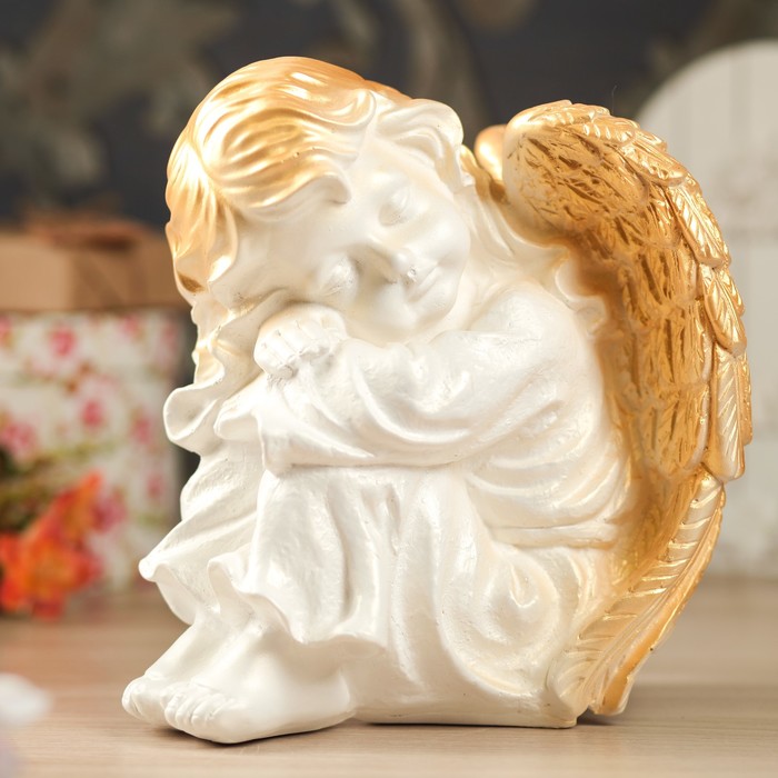 Статуэтка "Ангел спящий", позолота